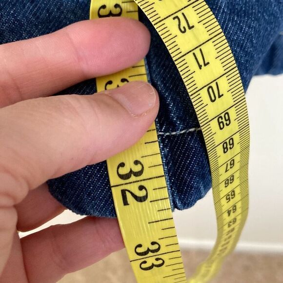 Madewell Pleated Waist Half Zip Denim‎ Dress in Pixie Wash Size 0 (Q6) - Picture 4 of 12